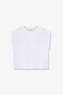 Witte mouwloze top