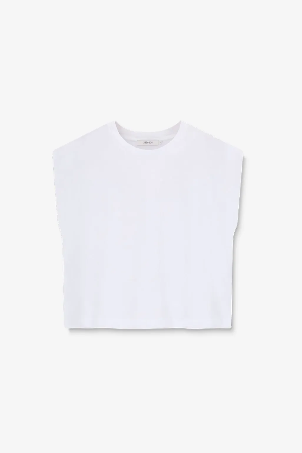 Witte mouwloze top
