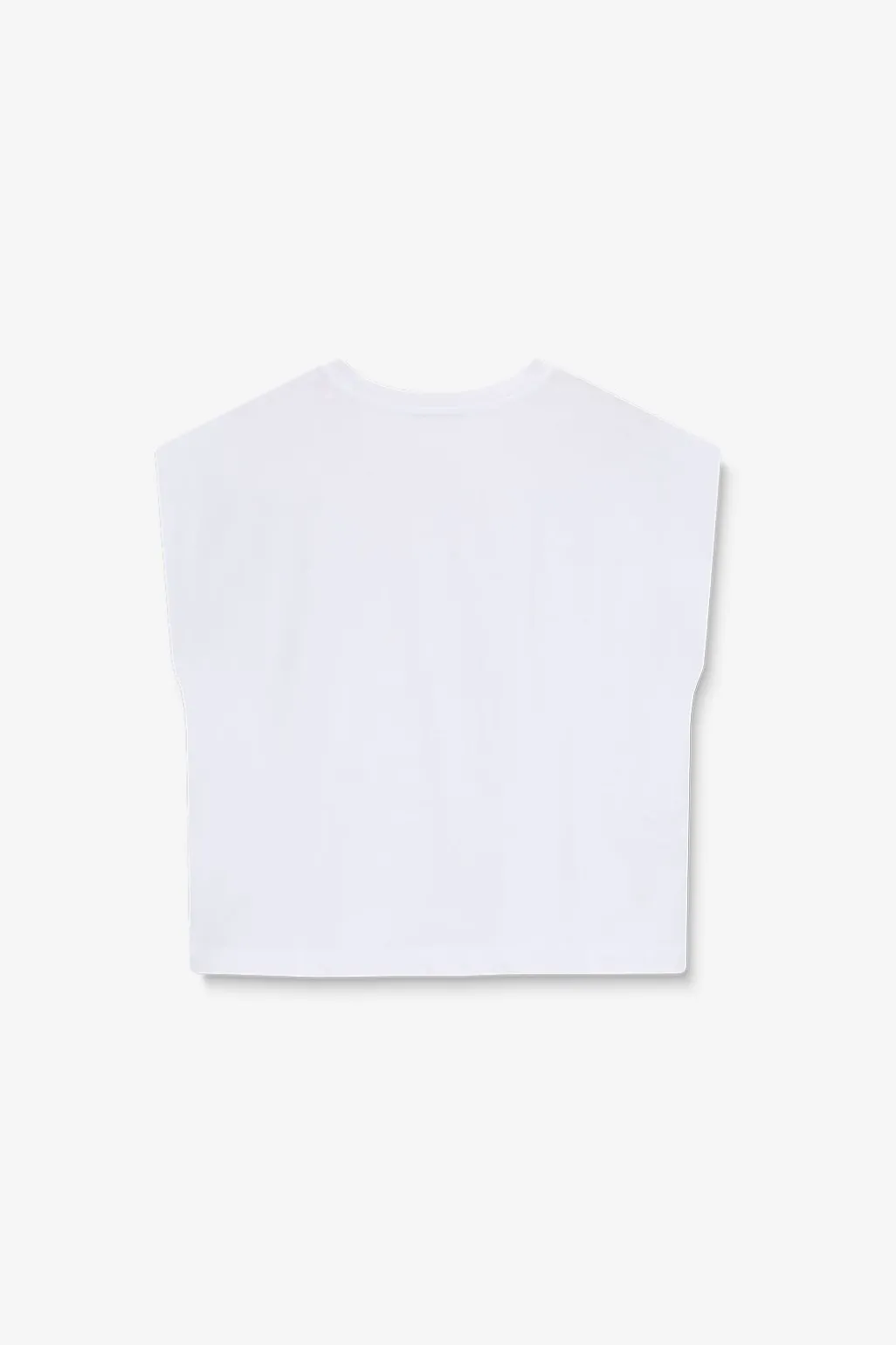 Witte mouwloze top