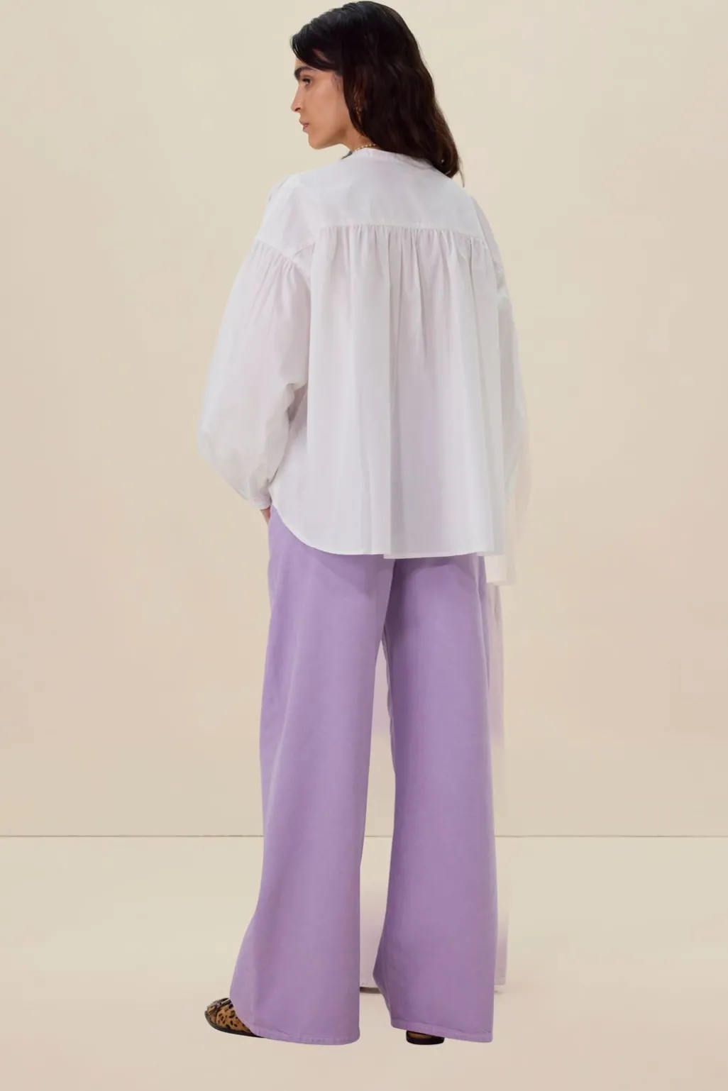 Witte oversized blouse
