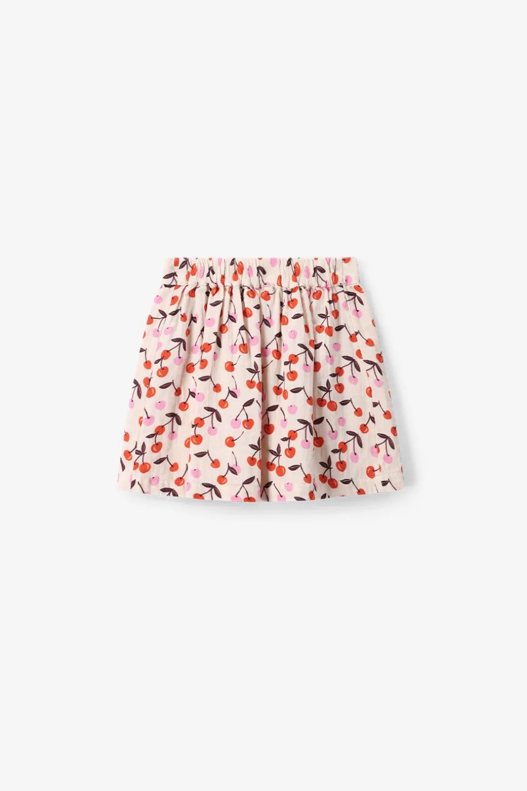 Witte rok met kersen print