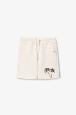Witte short met palmboom
