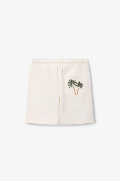 Witte short met palmboom