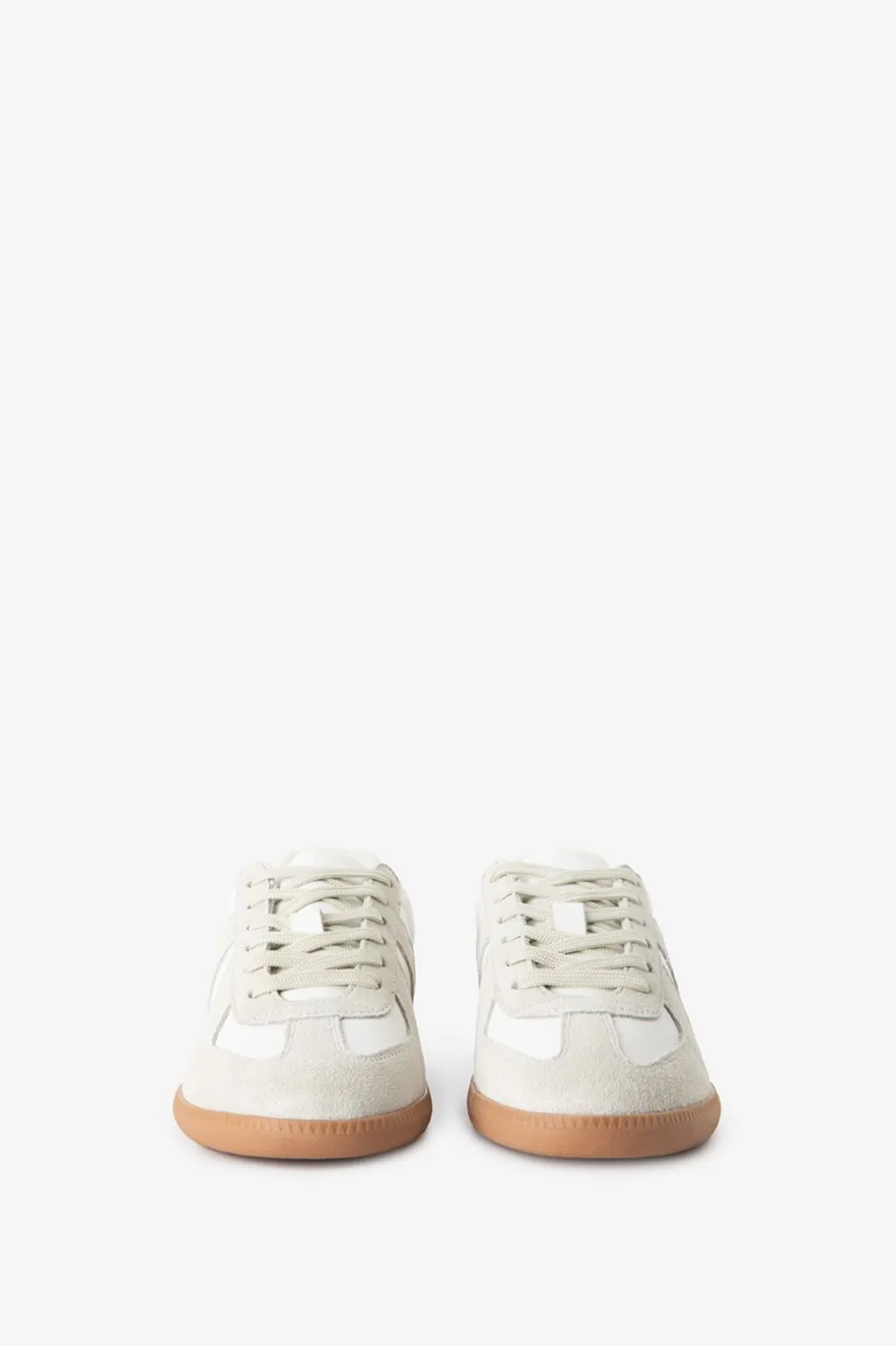 Witte suède leren sneakers