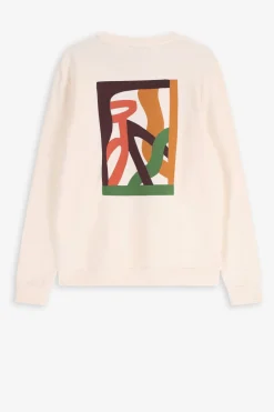 Witte sweater met print