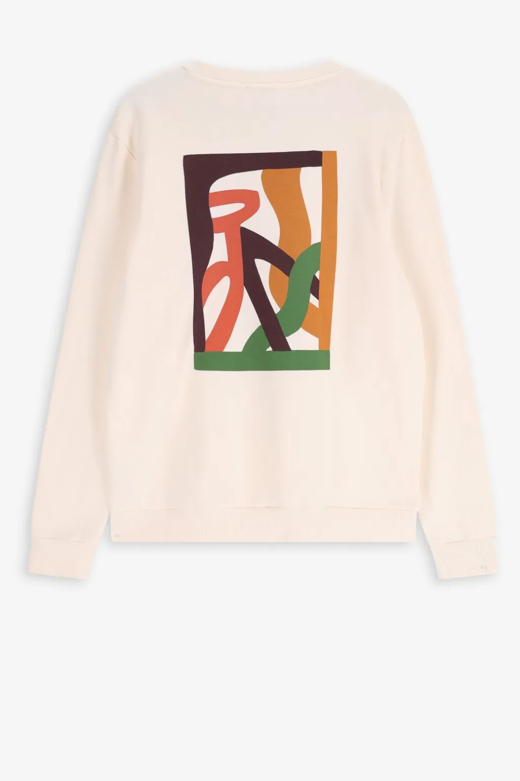 Witte sweater met print