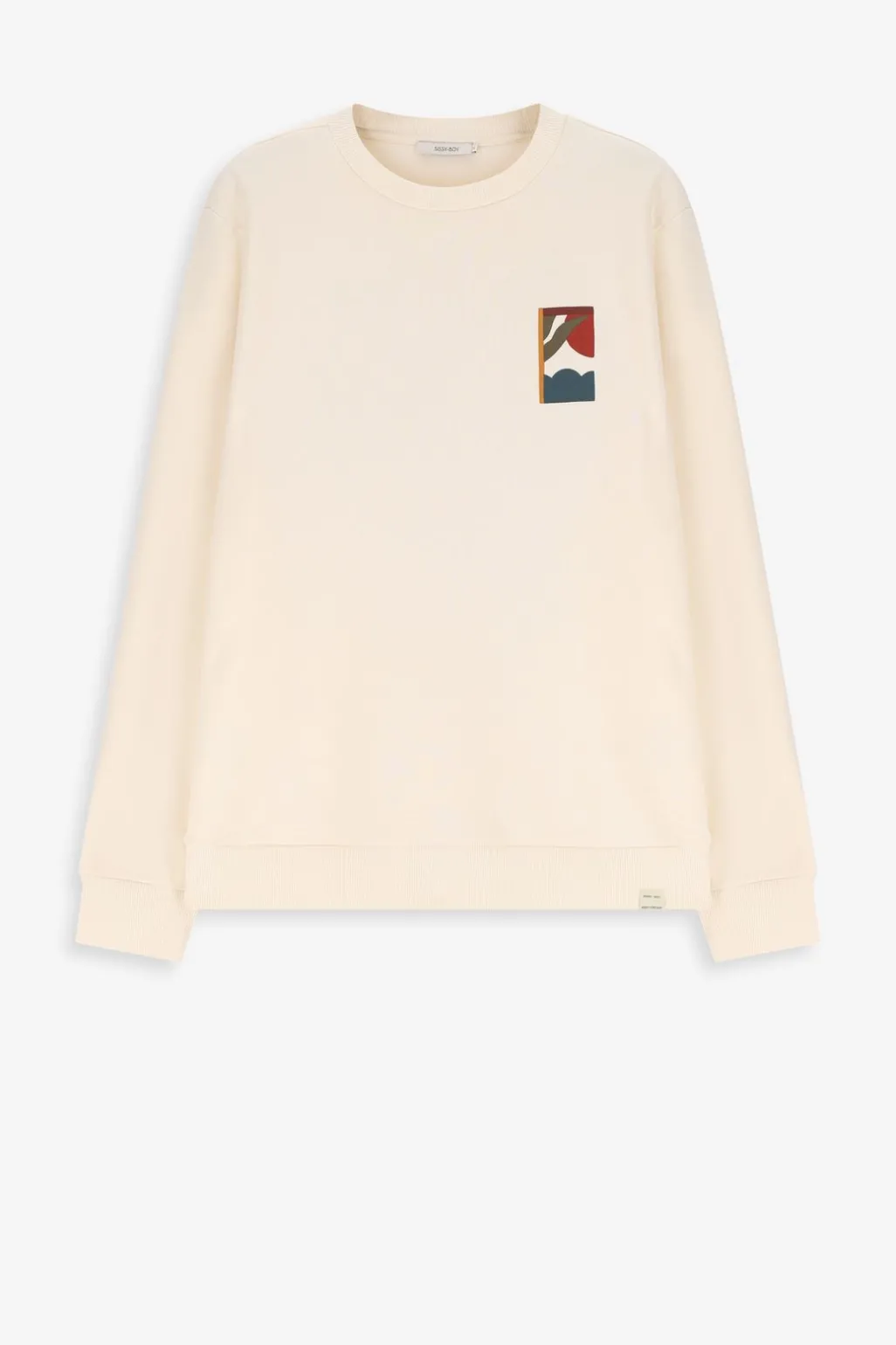 Witte sweater met print