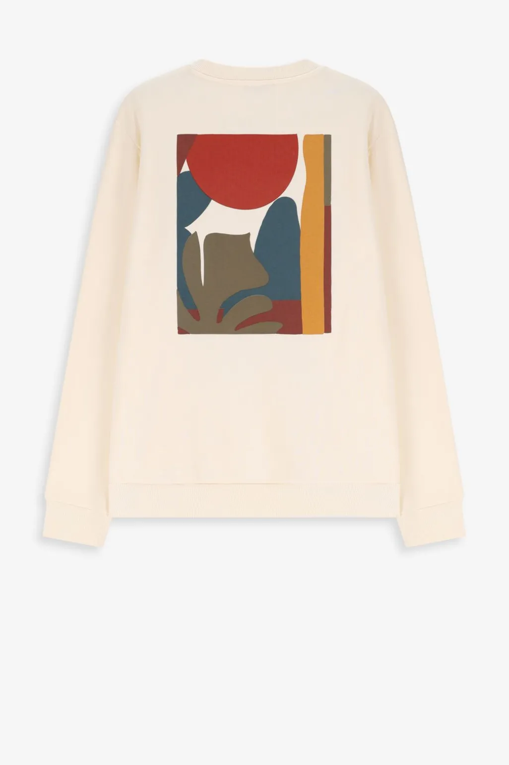 Witte sweater met print