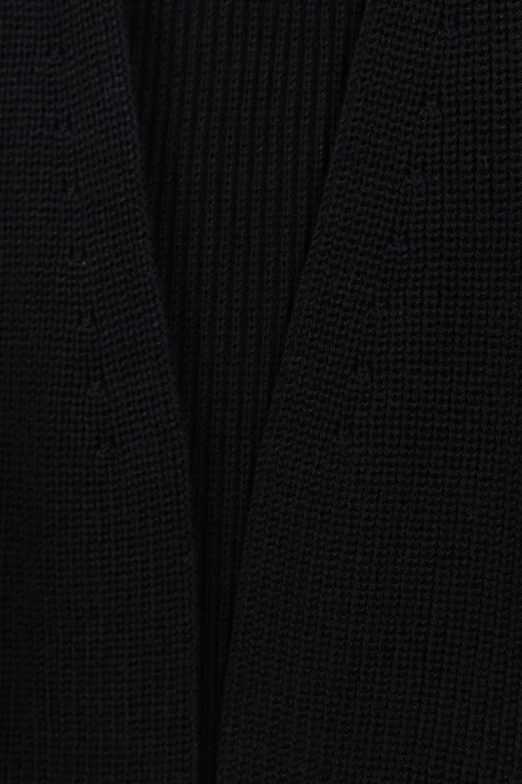 Zwart gebreid gilet