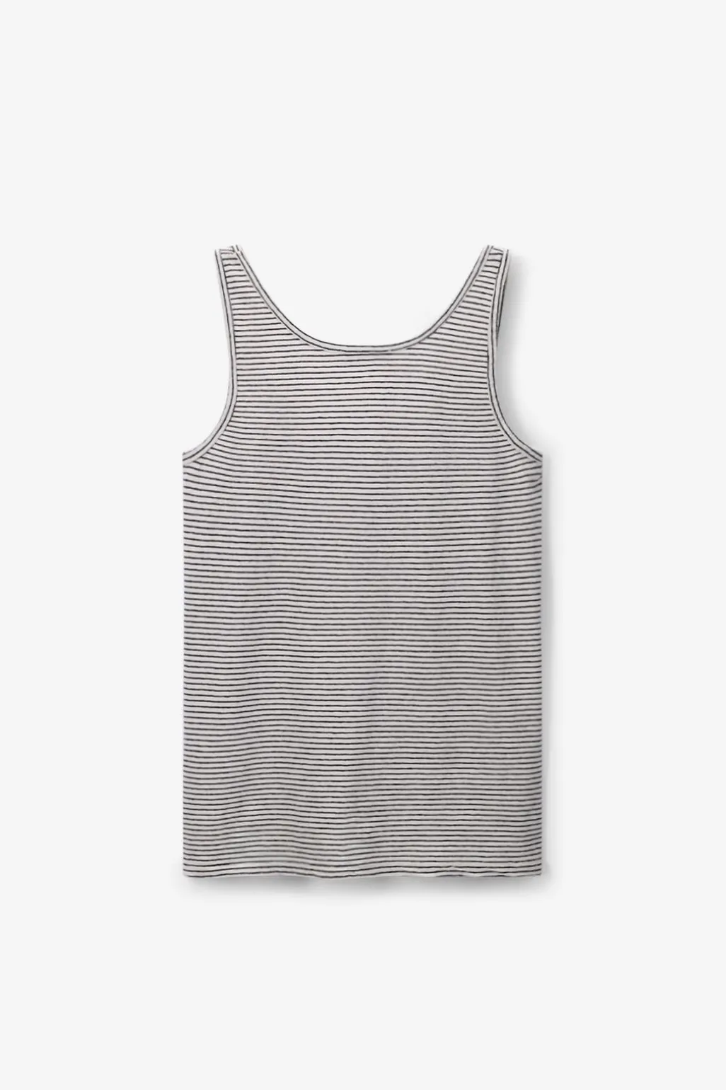 Zwart gestreept singlet