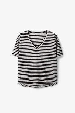 Zwart gestreept T-shirt