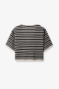 Zwart gestreept vest