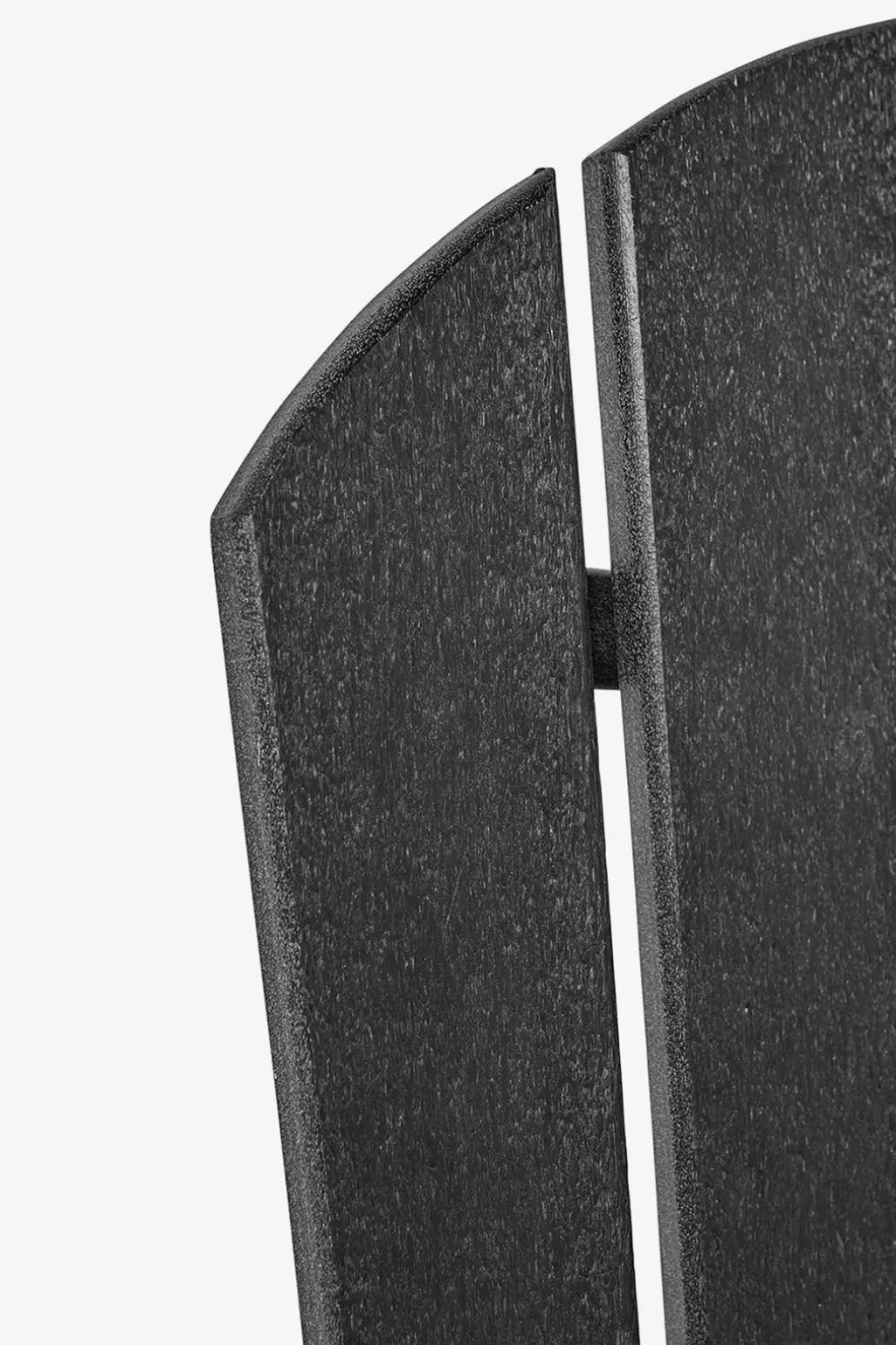 Zwarte fanback chair