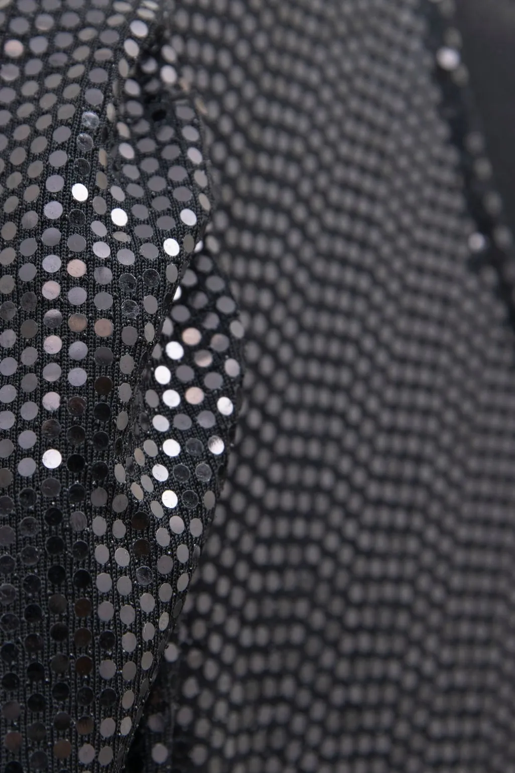 Zwarte glitterjurk met pailletten