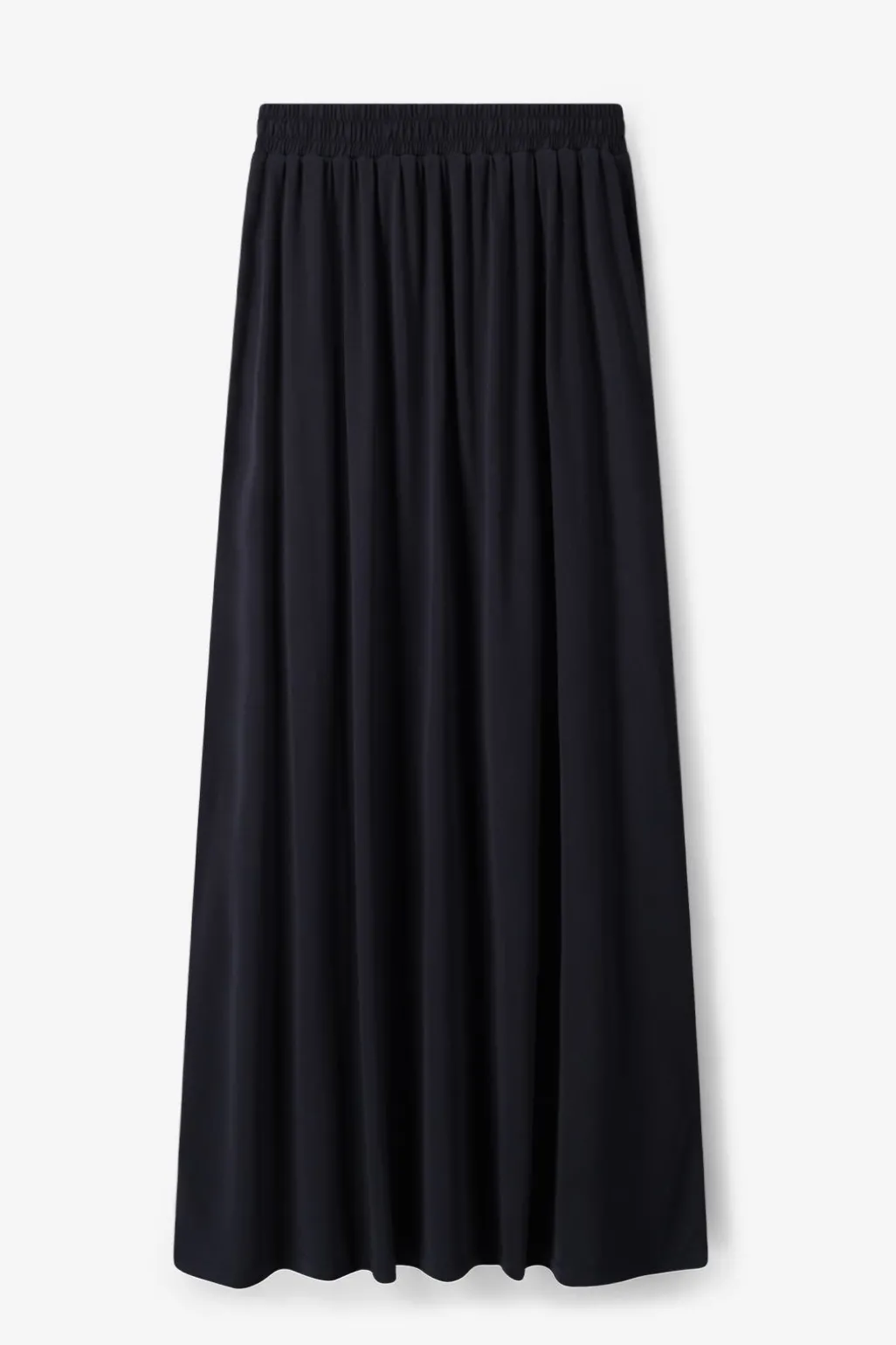 Zwarte jersey maxi rok