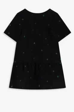 Zwarte jurk met embroidery
