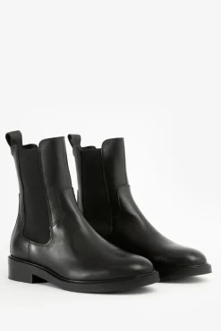Zwarte leren chelsea boots