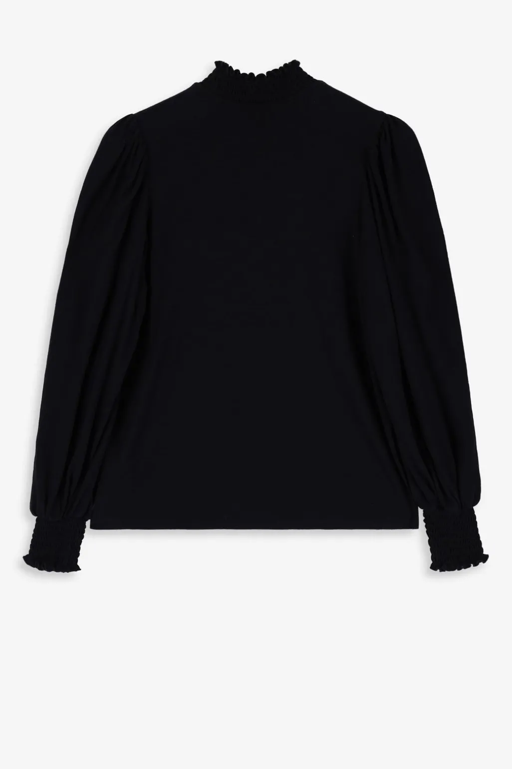 Zwarte longsleeve met hoge hals