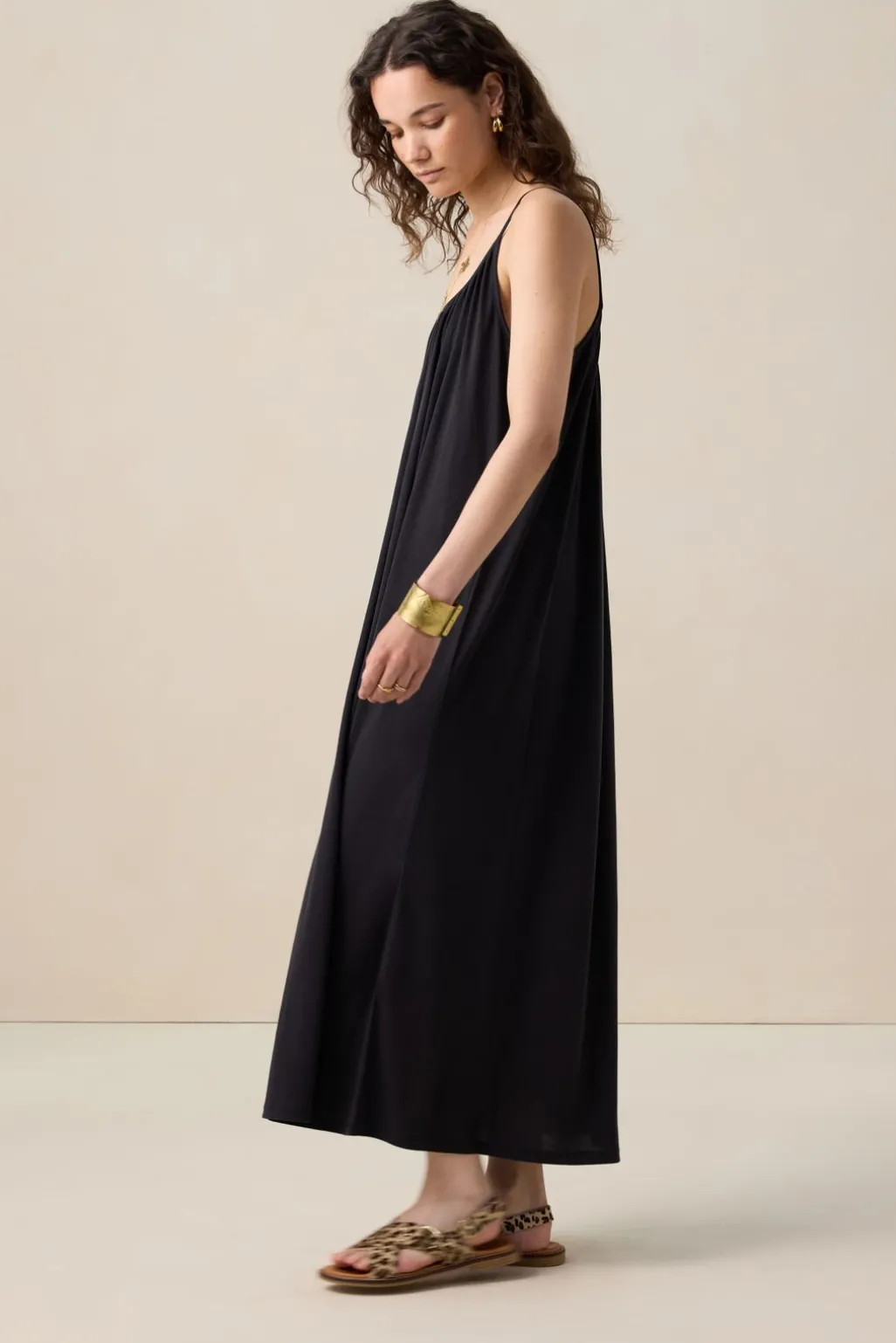 Zwarte maxi jurk