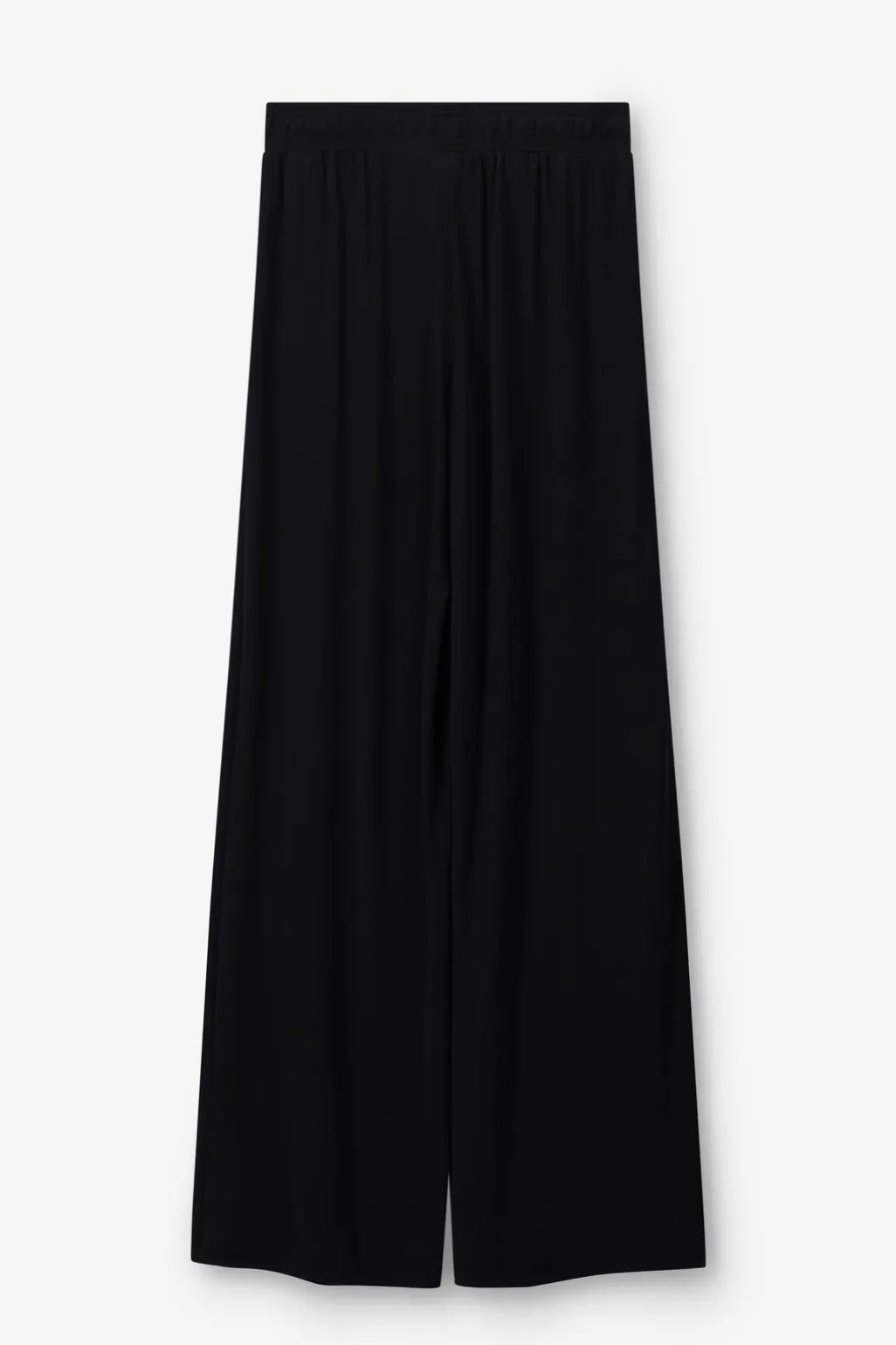 Zwarte mid waist jersey broek
