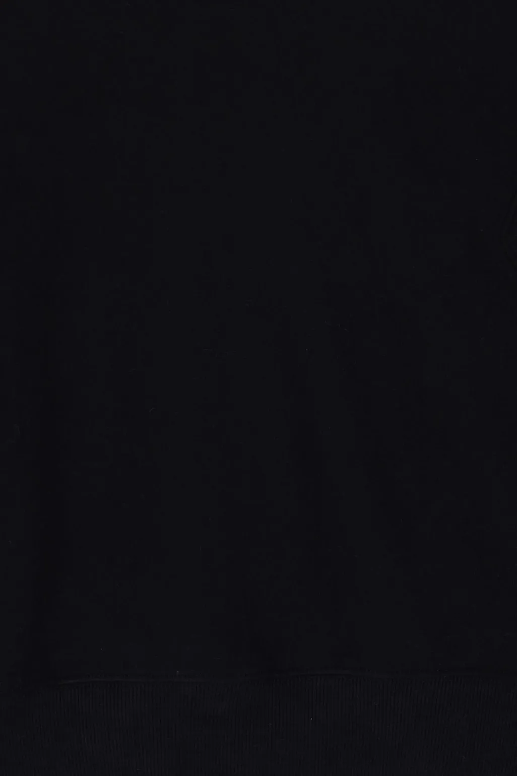 Zwarte sweater met geborduurde mouw