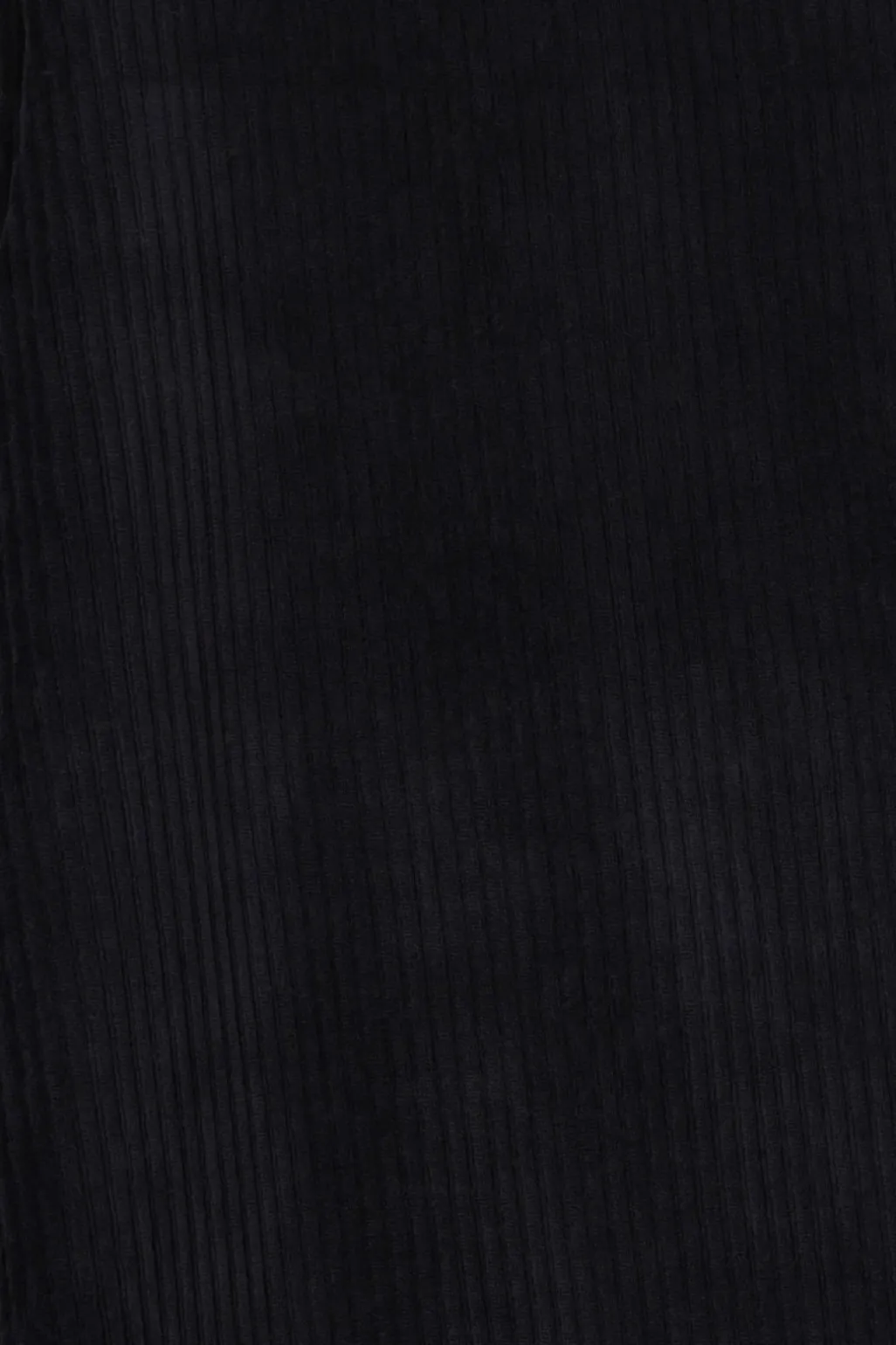 Zwarte velvet straight leg broek