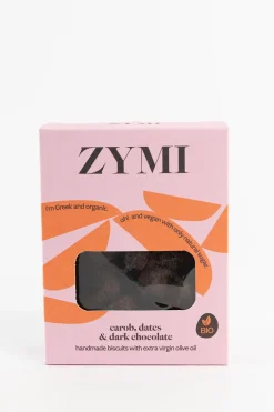 Zymi Biscuits Carob Dates Dark Chocolate