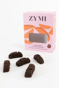 Zymi Biscuits Carob Dates Dark Chocolate